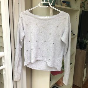 Starry Grey Top 🤍